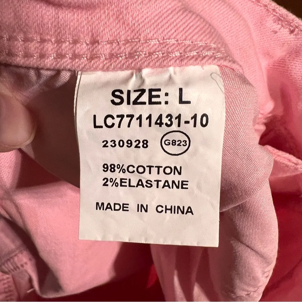 #132 Pink Denim Jeans with Whitewashed Areas - Picture 5 of 6